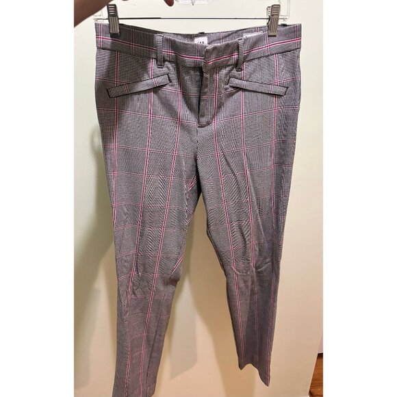 Gap signature skinny ankle black and red plaid women's size 6 - Picture 3 of 6